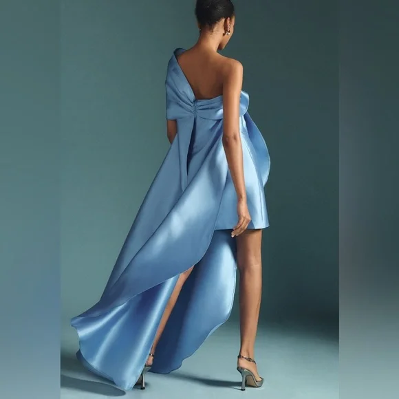 Hutch One Shoulder Blue Dress - Picture 2 of 11